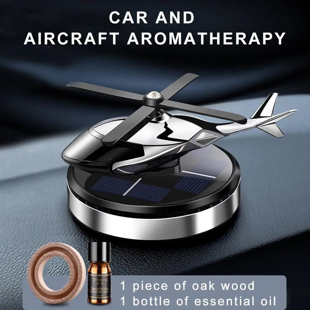 Solar Car Air Freshener Helicopter Propeller Fragrance Decor Flavoring Supplies Accessories Original Perfume Diffuser Inter X0L1