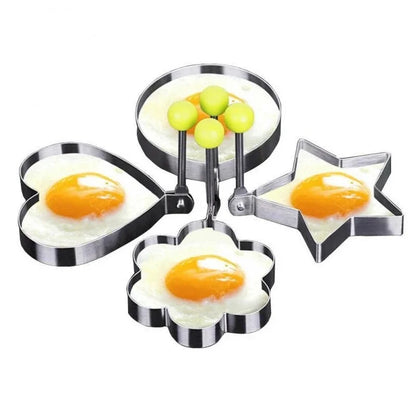 Stainless Steel 5 Style Egg Pancake Mold Egg Cooking Ring Circle Creative Decoration Kitchen Accessories Gadget Rings