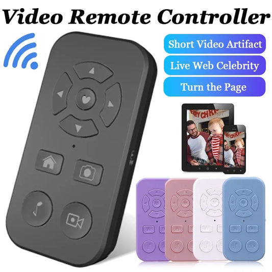 Rechargeable Bluetooth Remote Control Protable Self-Timer Camera Stick Shutter Button Wireless Controller for IPhone Samsung