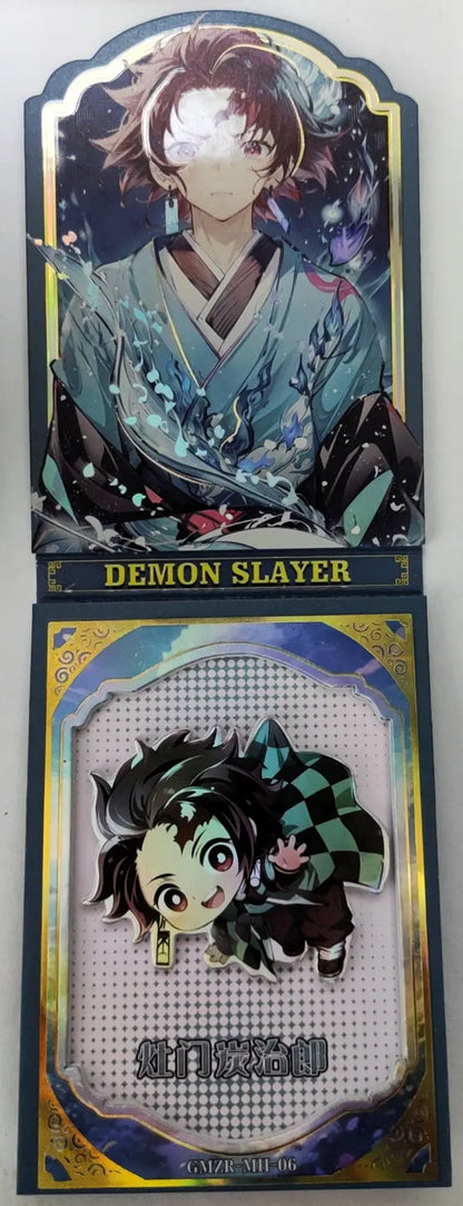 Anime Demon Slayer Kamado Nezuko Tanjirou Kanroji Mitsuri Kochou Shinobu Mh Collectible Card Toys Christmas Birthday Gifts