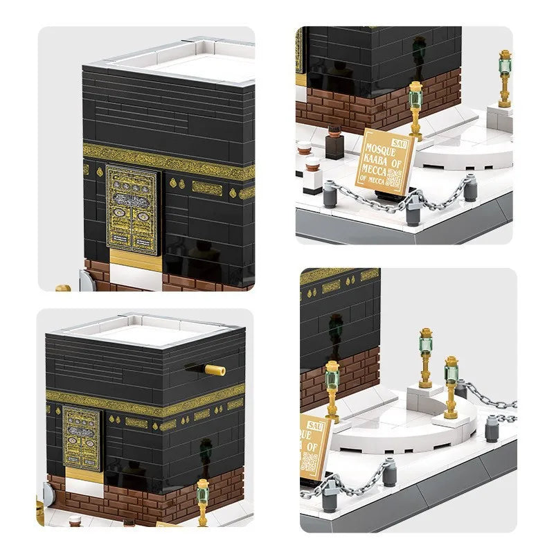 Wange Blocks Architecture Building Bricks MOC City House MOSQUE KAABA  Educational Toy Adult Gift