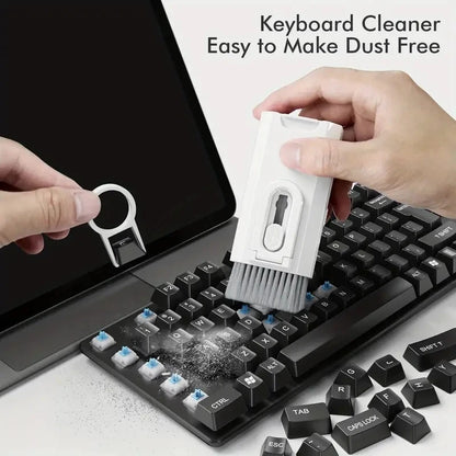 8 in 1 Cleaning Kit Computer Keyboard Cleaner Brush EarphonesCleaning Pen For Headset LPad Phone Cleaning Tools Keycap Puller