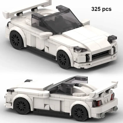 Technical Car City Speed Champion Sports MOC Ideas Creative Racing Car Building Blocks Garage Carro Rennau Voiture Vehicle Toys