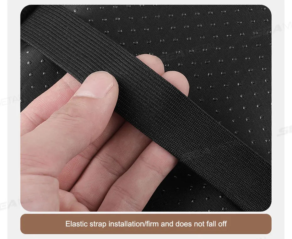 SEAMETAL Car Arm Rest Cover Cushion Wear-Resistant Center Console Box Protector Anti Slip Armrest Box Pad with Storage Pocket