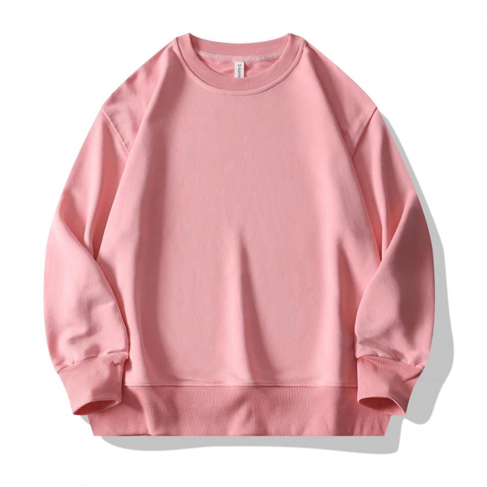 Plain Sublimation Sweatshirt Unisex Wholesale Baggy Black Hoodies Men Sweat Shirt Crew Neck Sweatshirt Men Moletons Masculinos