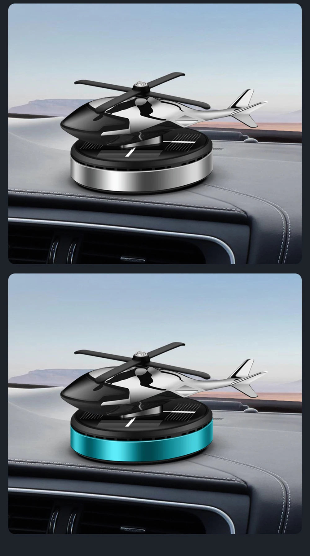 Solar Plane Car Air Freshener Car Fragrance Perfume Fresh Vent Air Aromatherapy Dashboard Handrail box Decoration Aroma Diffuser
