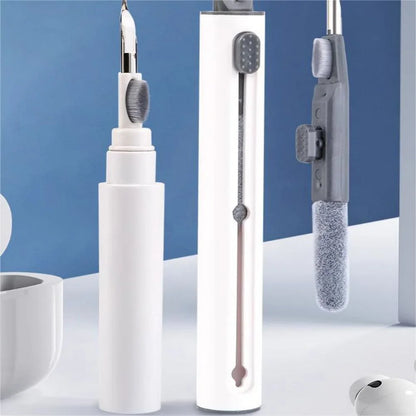 3-in-1 Earphone Cleaner Kit, Earbuds Cleaning Kit, Multi-Function Cleaning Pen With Soft Brush Flocking Sponge For Headphones