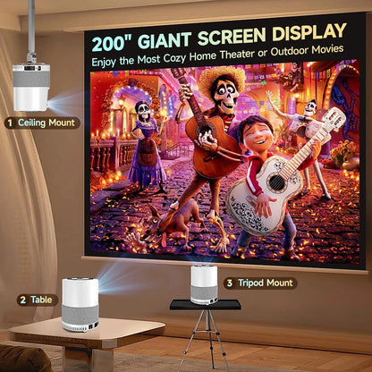 2024 New Products Portable Projector Mini Android Lcd 4K Smart Tvs HD 4K 1080P Home Theater Projector