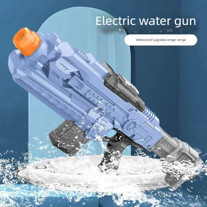 Automatic Large Capacity Water Gun with Bag Rechargeable Continuous Water Spray Electric Toy Outdoor Beach Pool Fight Water Toys