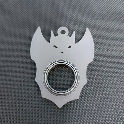 Alivia el aburrimiento Llavero Fidget Spinner Anti-Ansiedad Noctilucente Llavero Giratorio con Punta de Dedo Ligero Creativo