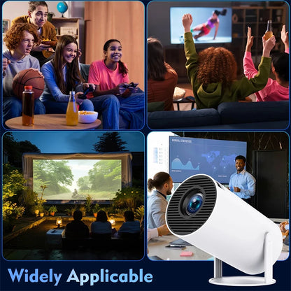 Projector 4K Android 11 HY300 Pro Wifi6 260ANSI Allwinner H713 BT5.0 1080P 1280*720P Video Cinema Outdoor Portable Projetor