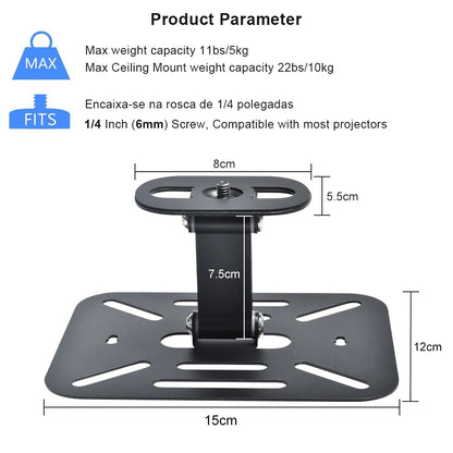 Projector Stand for Home Theater Projetor Bracket Suit for HY300 HY320 XGIMI JMGO XiaoMi Magcubic Ceiling Table Wall Mount