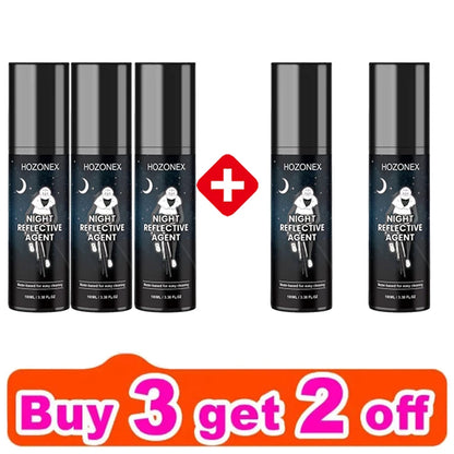 100ml Reflective Night Spray Paint For Night Riding Glow-in-The-Dark Paint Bright Spray Paint For Fabric Bicycles Skateboards