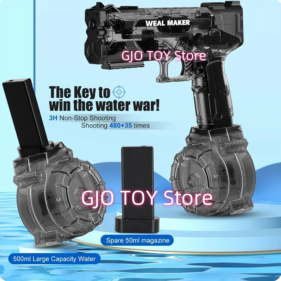 Summer Electric Water Guns High Capacity 500ML Water Blasts  Outdoor  Water Toy gun for Adult and kid