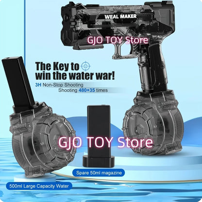 Summer Electric Water Guns High Capacity 500ML Water Blasts  Outdoor  Water Toy gun for Adult and kid