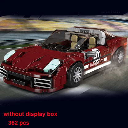 Technical Moc Car City Speed Champion Sports Car Racing Vehicle Building Blocks Brick Educational Construction Toys