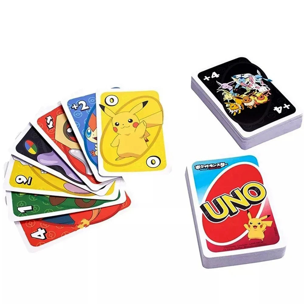 ONE FLIP! Board Games Playing Cards UNO Harry Narutos TOTORO Christmas Card Table Game for Children Adults Kid Birthday Gift Toy