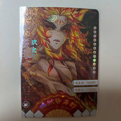 Anime Demon Slayer Kamado Nezuko Agatsuma Zenitsu Douma Akaza Sp Ssp Card Game Collection Rare Card Boy Birthday Present