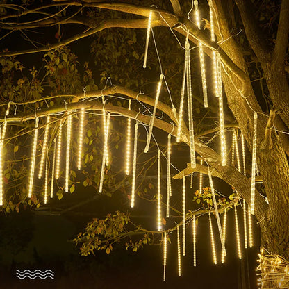 30/50cm Holiday Meteor Shower LED String Lights Christmas Falling Rain Lights Snow Falling Icicle Cascading Light Waterproof New