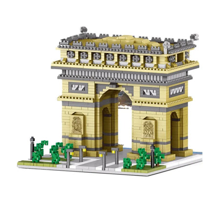 3585pcs World Architecture Model Building Blocks Paris Eiffel Tower Diamond Micro Construction Bricks DIY Toys for Children Gift