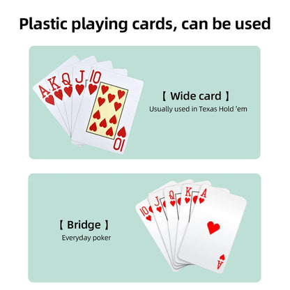 Mélangeur de cartes automatique 1/2 jeux Mélangeur de cartes de poker électrique Mélangeur à piles USB pour jeux de cartes Fête à domicile