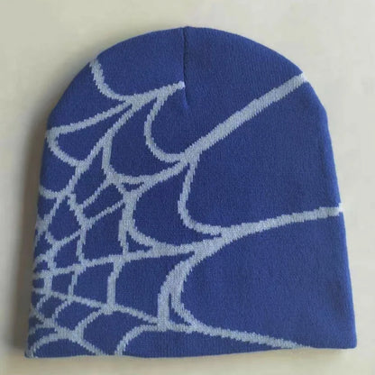 Unisex Knitting Cap Spider Men Women Luxury Beanie Caps Y2k Warm Fashion Versatile Ins Pullover Hiphop Winter Bonnet