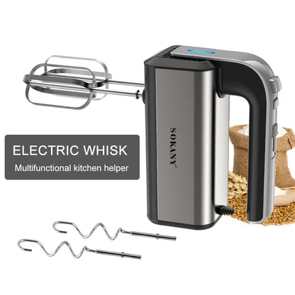 800W High Power Electric Food Mixer Dough Blender Egg Beater Spiral Whisk Cream Mixer For Household Kitchen Cooking Tools