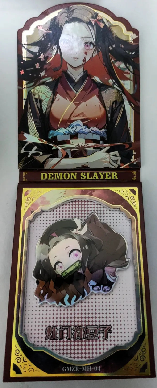 Anime Demon Slayer Kamado Nezuko Tanjirou Kanroji Mitsuri Kochou Shinobu Mh Collectible Card Toys Christmas Birthday Gifts