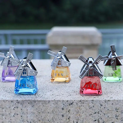 Auto Instrument Panel Air Freshness Solar Energy Deodorization Rotation Windmill Design Light Solid Perfume Car Durable