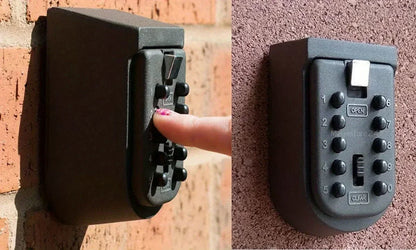 Password Key Box Wall-mounted Heavy-duty Metal Password Box Key Lock Box Outdoor Waterproof Storage Anti-theft Password Lock