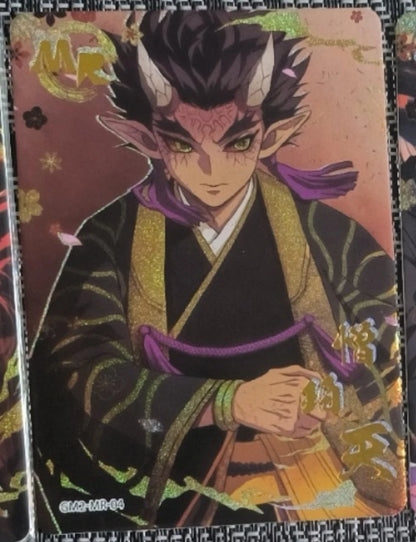 Anime Demon Slayer Kamado Tanjirou Kochou Shinobu Kanroji Mitsuri Iguro Obanai Collection Card Birthday Gifts Children's Toys