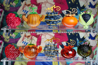 22 Styles One Piece Devil Fruit Figuer GK Eustass Kid Magnet Magnet Kaidou Fish Fish Luffy Gum Gum Fruit Collectible Model Toys