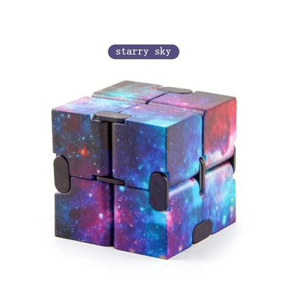 Starry Sky Infinity Cube Square Puzzle Toys Relieve Stress Hand Game Four Corner Maze Toys Children Adult Decompression fidget