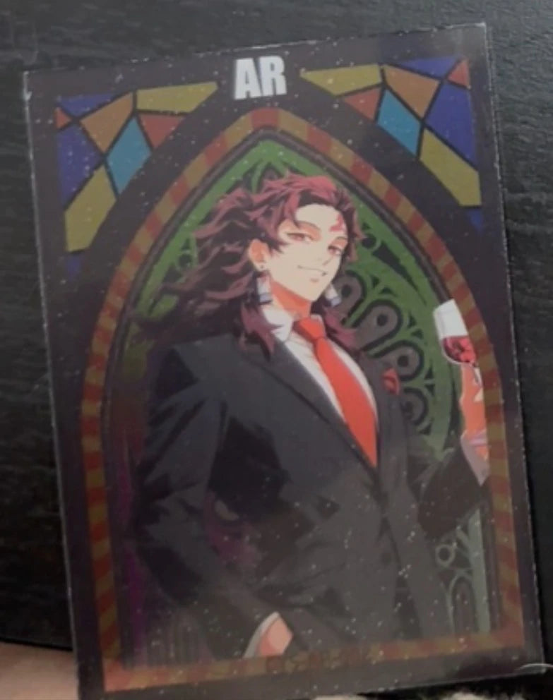 Anime Demon Slayer Kamado Tanjirou Kochou Shinobu Kanroji Mitsuri Iguro Obanai Collection Cards Christmas Birthday Gifts Toys