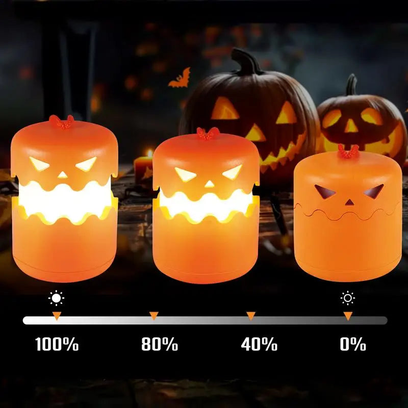 Pumpkin Lights Outside Pumpkin Lamp Decor Halloween Pumpkin Lantern LED Foldable Light Up Pumpkin for Halloween Party Decoration
