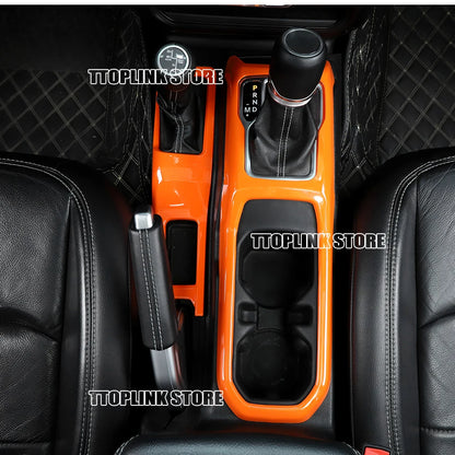 ABS Interior 4WD Gear Shift Panel/Gear Shift Panel Cover for Jeep Wrangler JL/for Jeep JT Gladiator 2018 Up Car Accessories