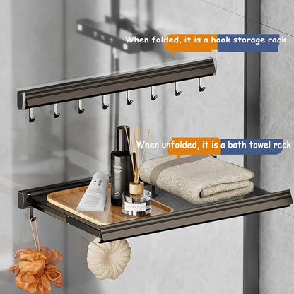 Balcony Drying Racks Foldable Multifunctional Stainless Steel Sock Drying Shelf Window Retractable Drying Clothes And Shoes Rack