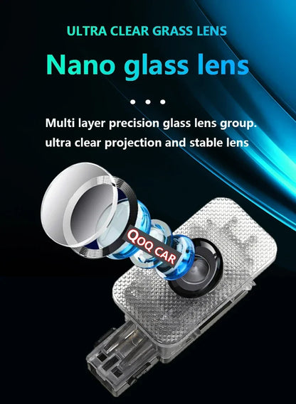2pcs LED HD Logo For Polestar 1 Polestar 2 Car Door Light Projector Ghost Shadow Light Welcome Light Courtesy Atmosphere