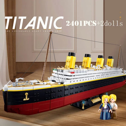 RMS Titanic Cruise Boat Ship Building Blocks Sets,10294  Compatible Bricks City Model Building Kits 3D Hobbies For Children Toys