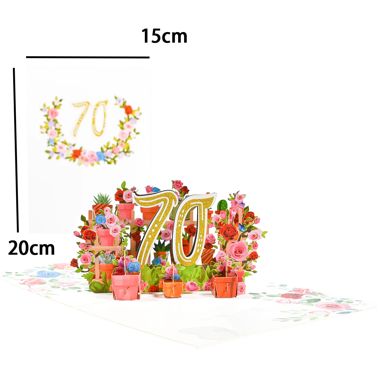 Tarjeta de aniversario emergente con números 1, 10, 28, 21 y 30 en 3D para cumpleaños, bodas