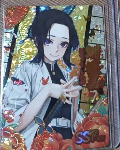 Anime Demon Slayer Kamado Nezuko Agatsuma Zenitsu Douma Akaza Sp Ssp Card Game Collection Rare Card Boy Birthday Present