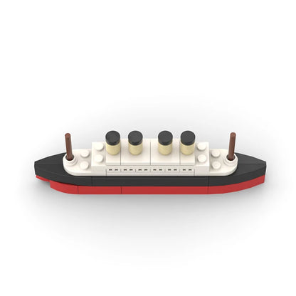 Titanic Break In Half RMS Cruise Sank Building Blocks Moc Ship Boat 3D Plastic Model DIY Steamboat Gifts Kids Toys City Movie