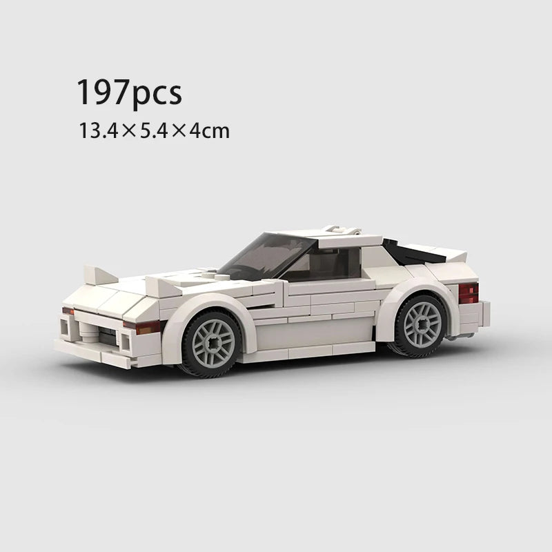Supercar F1 City Speed Champions Racing Car RX-7 Model Building Blocks MOC Supercar Racers Vehicle Technique Bricks Kids Toys