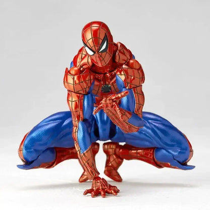 Figuras de acción de colección de anime de 16 cm de Kaiyodo Spider-Man 2.0 Revoltech Amazing Yamaguchi Mk4 Peter Parker, juguetes modelo de regalo
