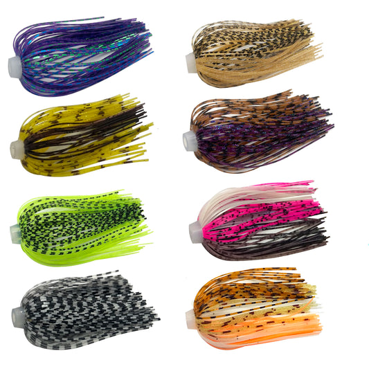 5 pcs/lot 88 Strands 64mm Silicone Skirts Elastic hole Umbrella skirts Fishing Accessories Buzzbaits Spinner Buzz Bait