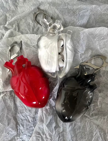 Airpods Earphone Case Original Design Transparent Red Heart Earphone Protective Cover Liquid Silicone Arpods 3 Protective Cover