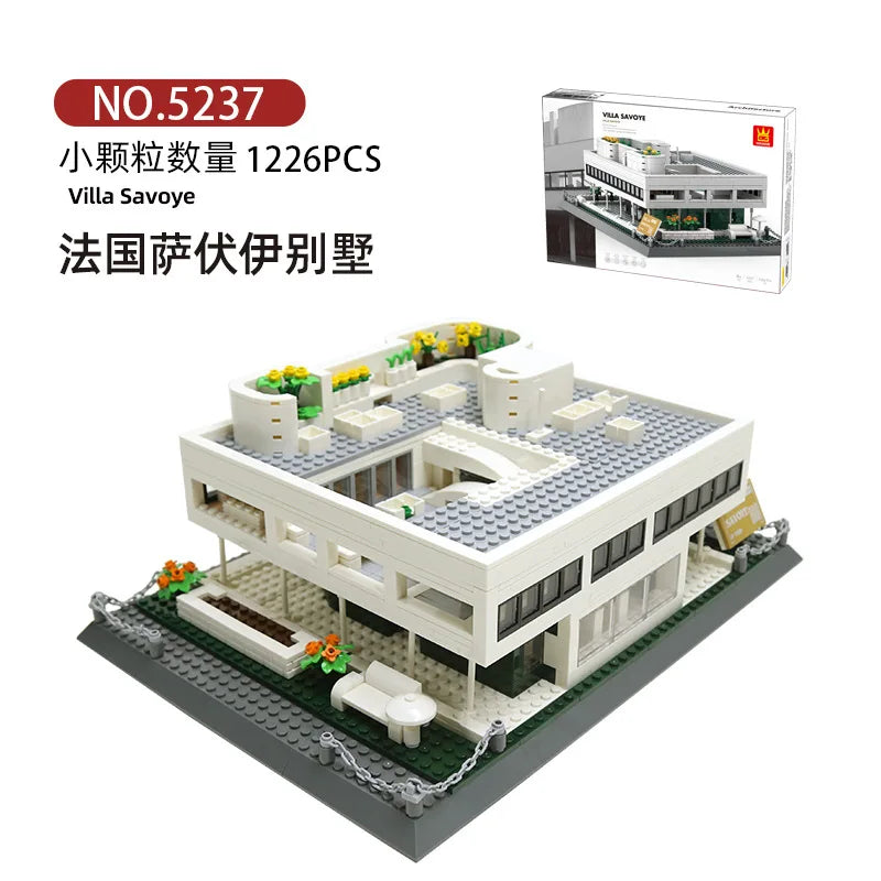 Wange Blocks World Architecture Building Bricks Castle Villa House Big Ben Church DIY Toys for Man Gifts Girl Adult Present