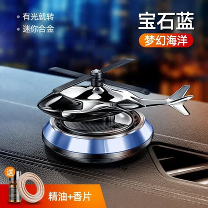Solar Car Air Freshener Helicopter Propeller Fragrance Supplies Interior Accessories Decor Flavoring Original Perfume Diffuser