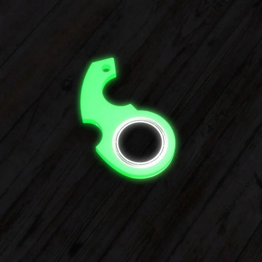 Alivia el aburrimiento Llavero Fidget Spinner Anti-Ansiedad Noctilucente Llavero Giratorio con Punta de Dedo Ligero Moderno Portátil