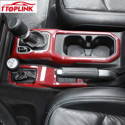 ABS Interior 4WD Gear Shift Panel/Gear Shift Panel Cover for Jeep Wrangler JL/for Jeep JT Gladiator 2018 Up Car Accessories
